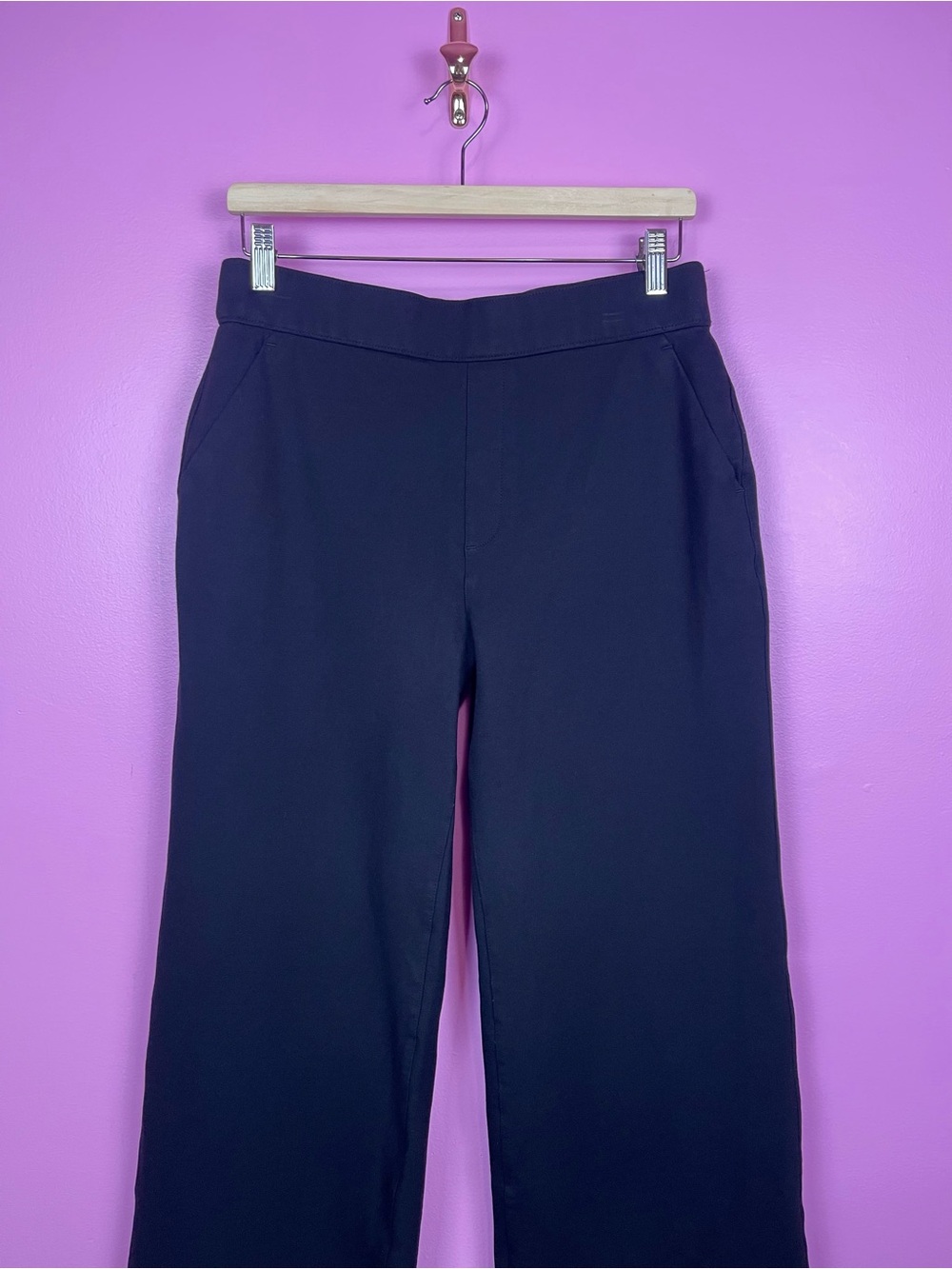 SPANX PerfectFit Ponte Wide Leg Pants Black Smoothing Pull-On Women’s Large - Picture 4 of 14